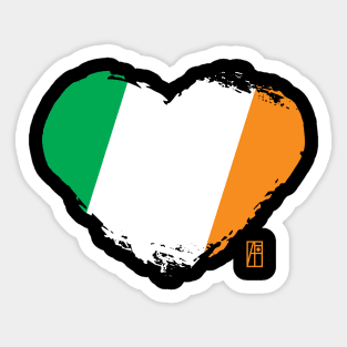 I love my country. I love Ireland. I am a patriot. In my heart, there is always the flag of Ireland. Sticker